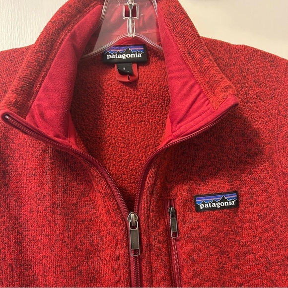 Patagonia Better Sweater Vest Red Full Zip Men's size Small Unisex - Picture 3 of 14